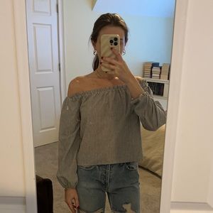 Brandy Melville off the shoulder long sleeve